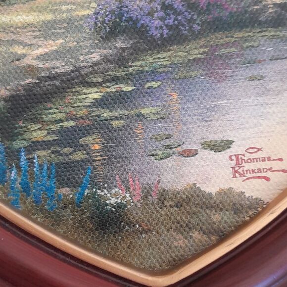 The Bradford Exchange Thomas Kinkrade Home Sweet Home Heart Shape Frame Wall Art - Picture 13 of 16